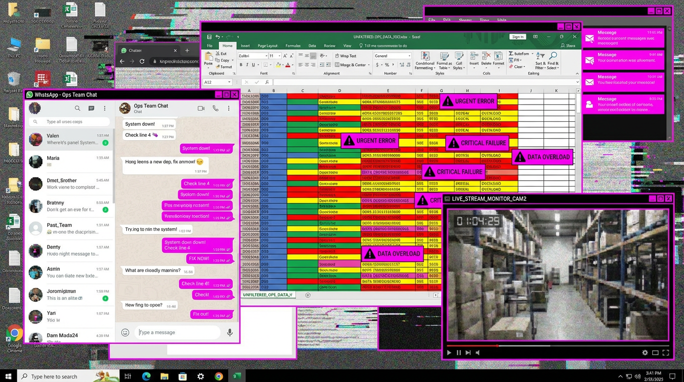 The Old Way - Messy Excel